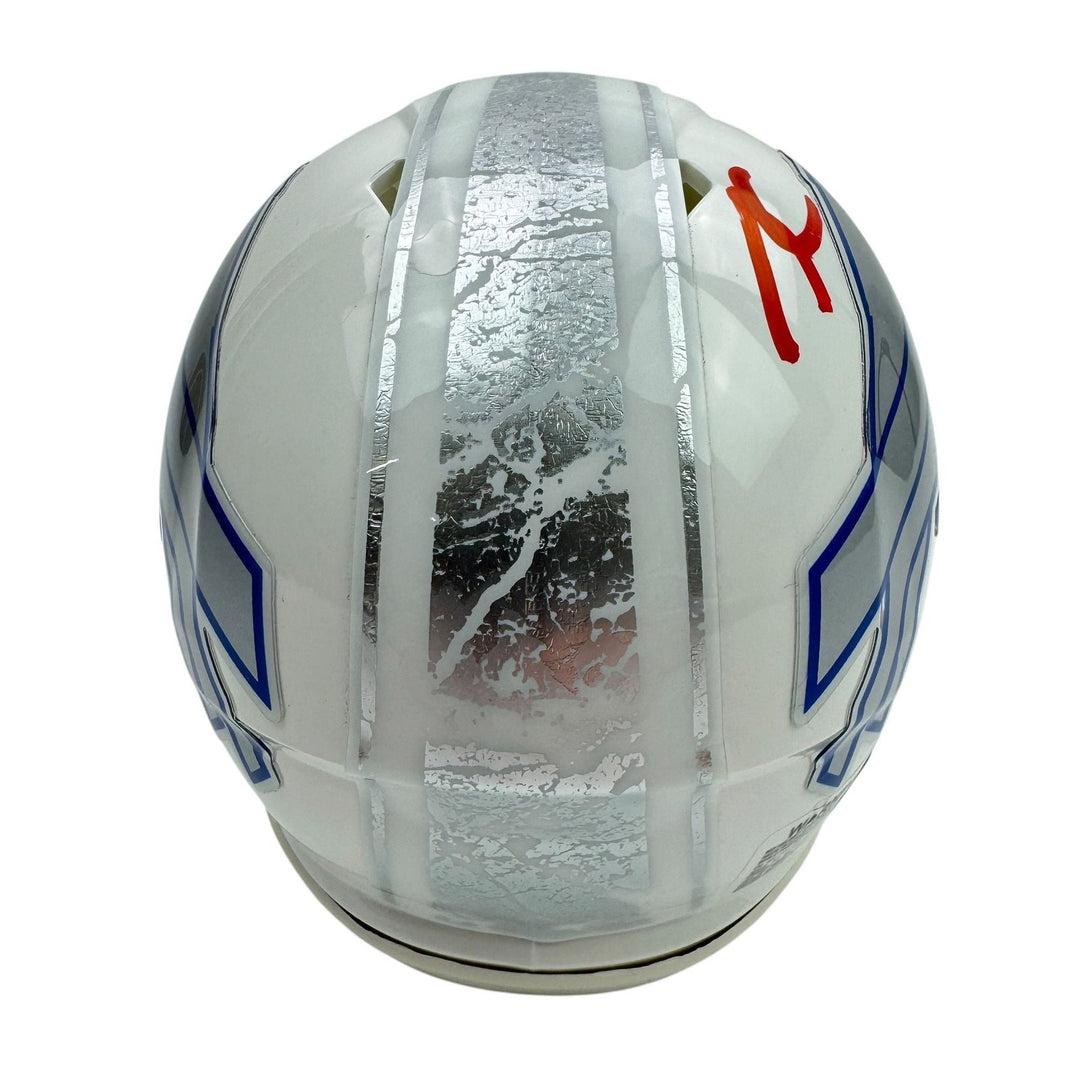 Autographed/Signed James Cook Buffalo Bills Rivals Mini Football Helmet JSA COA