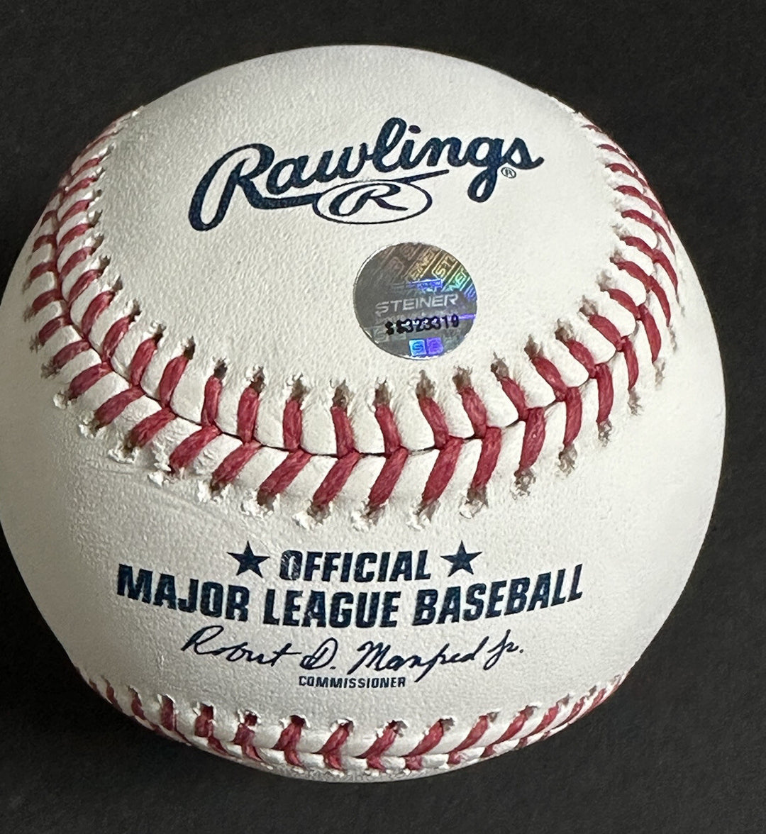 Amed Rosario Signed Official Mlb Baseball Autograph Cleveland Guardians Steiner