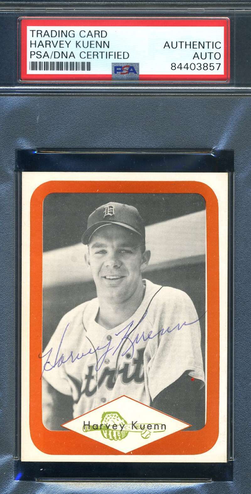 Harvey Kuenn PSA DNA Coa Signed 1975 Great Plains Greats Autograph