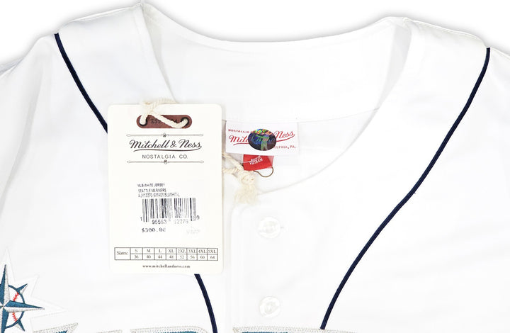 Mariners Ichiro Suzuki Auto White Auth Mitchell Ness 2001 AS Jersey 44 MLB Debut