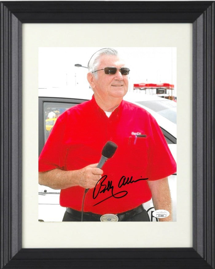 Bobby Allison signed NASCAR  HOF Legend 8x10 Photo Framed - JSA (Hall of Famer)