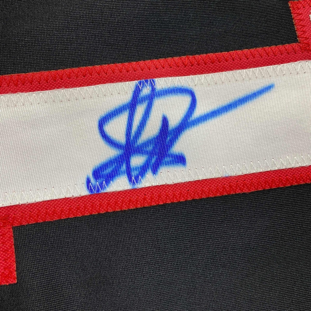 Autographed/Signed Petr Yan UFC MMA Black Jersey Shirt PSA/DNA COA