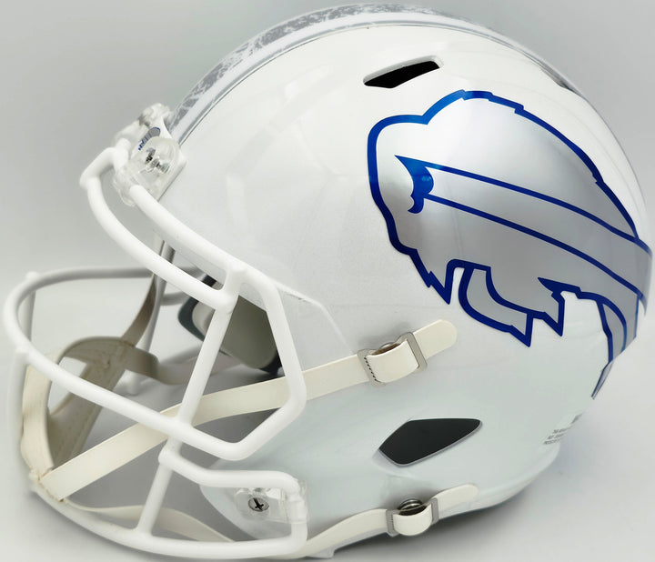 Bruce Smith Signed Bills Rivalries Full Size Speed Helmet BAS Witness