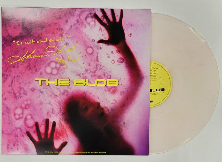 Shawnee Smith signed inscribed The Blob Pink Smoke Var. Vinyl auto ~ Beckett BAS