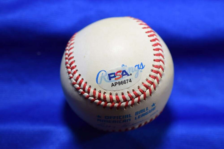Jim Catfish Hunter PSA DNA Autograph American League OAL Signed Baseball Yankees