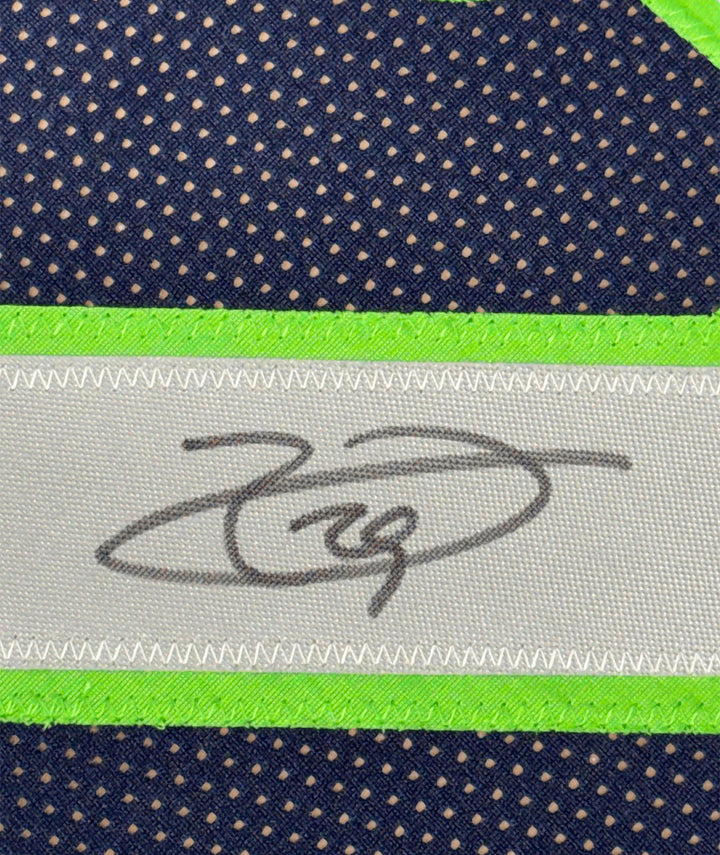 Framed Autographed/Signed Earl Thomas III 35x39 Seattle Blue Jersey BAS COA