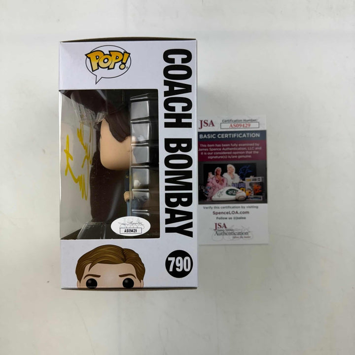 Autographed/Signed Coach Gordon Bombay Emilio Estevez Funko Pop 790 JSA COA