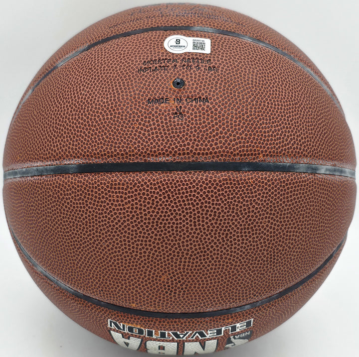 Paul Arizin Auto Spalding Leather Basketball Warriors 11 Phila. Warriors Beckett