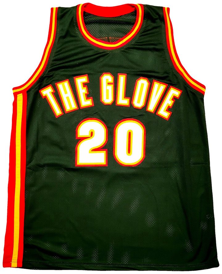 Seattle Supersonics Gary Payton Signed Dark Green & Red Jersey Beckett