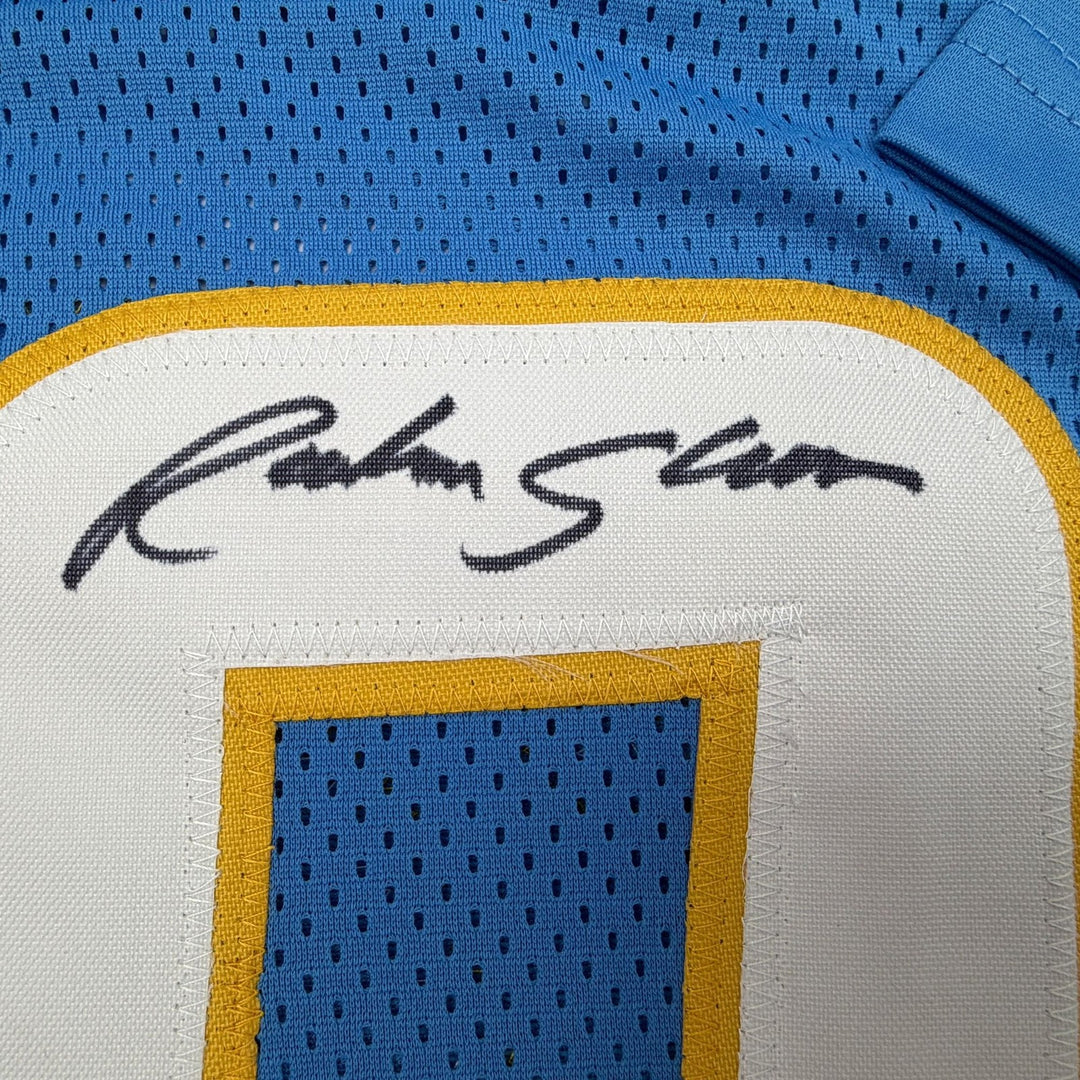 Autographed/Signed Rashawn Slater LA Powder Blue Jersey Beckett BAS COA