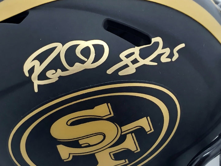 Richard Sherman Signed San Francisco 49ers Eclipse Black Mini Helmet JSA COA