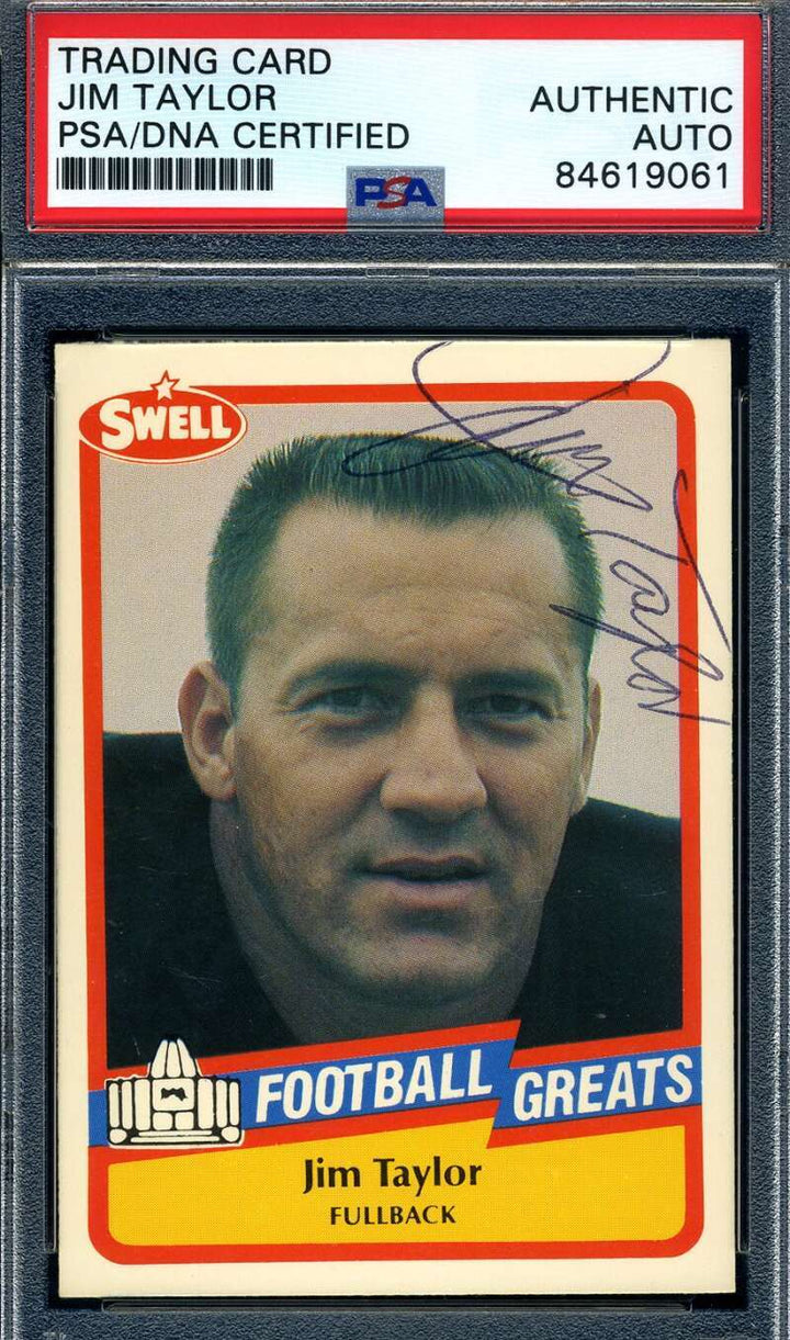 Jim Taylor PSA DNA Coa Signed 1989 Swell Autograph