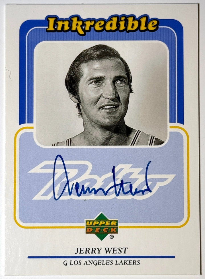 Jerry West signed 1999-00 Upper Deck Inkredible On Card Auto #JW-  (Lakers/HOF)