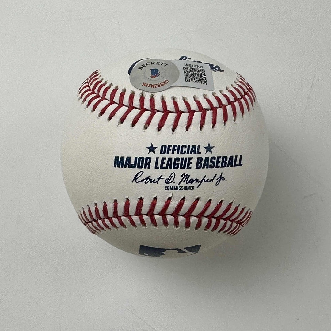 Autographed/Signed Vladimir Vlad Guerrero Jr Sr Rawlings Beckett COA