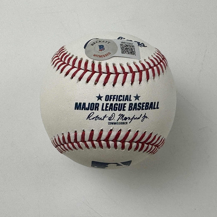 Autographed/Signed Vladimir Vlad Guerrero Jr Sr Rawlings Beckett COA