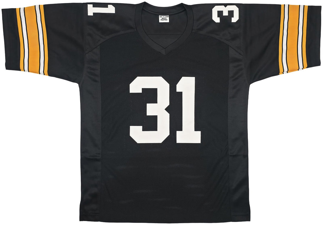 Pittsburgh Steelers Donnie Shell Signed Black Jersey "HOF 20" Beckett Witness