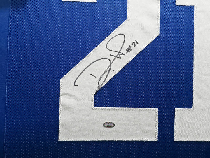Seattle Seahawks Devon Witherspoon Signed Framed Blue Throwback Jersey MCS Holo