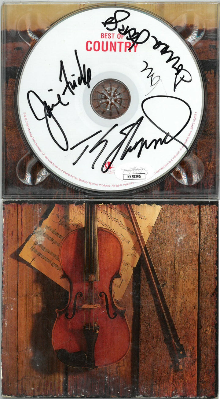 Donna Fargo/Janie Fricke/T.G. Sheppard signed 2006 Madacy Best of Country CD-JSA
