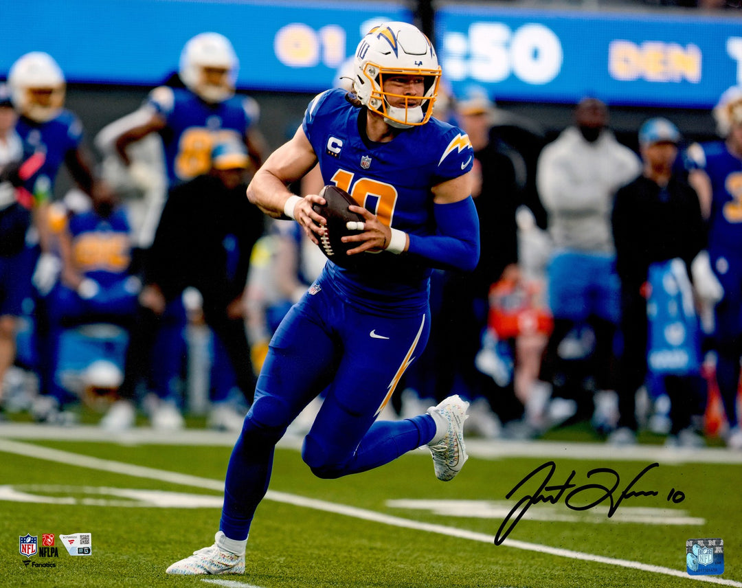 Justin Herbert Signed 16x20 Photo Los Angeles Chargers Fanatics Holo