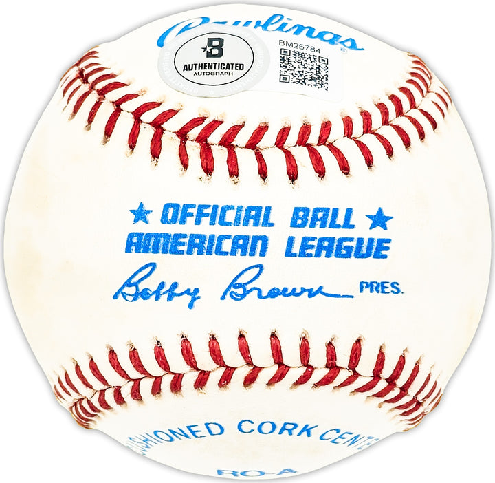 Dave Hillman Signed AL Baseball Boston Red Sox, Chicago Cubs Beckett #BM25784