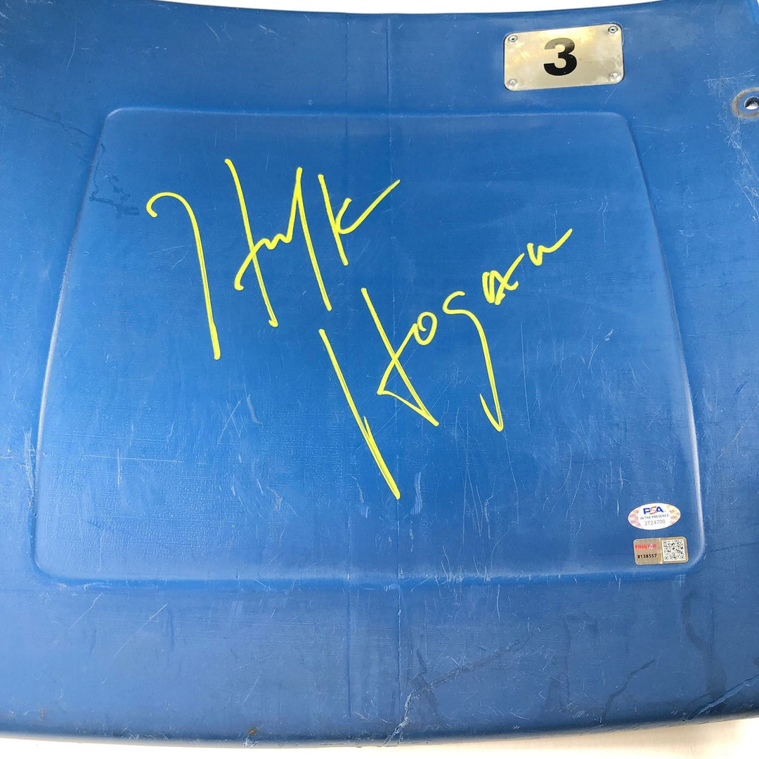 Hulk Hogan Signed Silverdome Seatback PSA/DNA Tristar WrestleMania Autographed W