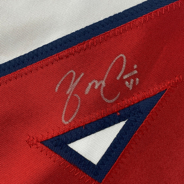 Autographed/Signed Yadier Molina St. Louis White Jersey Beckett BAS COA