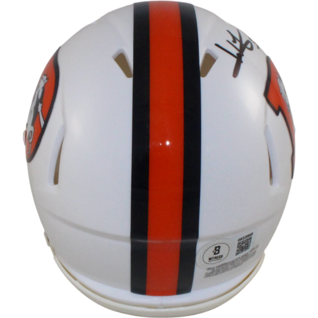 Wil Lutz Autographed Denver Broncos 23 Alt Mini Helmet Beckett Witness 54653