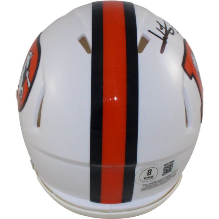 Wil Lutz Autographed Denver Broncos 23 Alt Mini Helmet Beckett Witness 54653