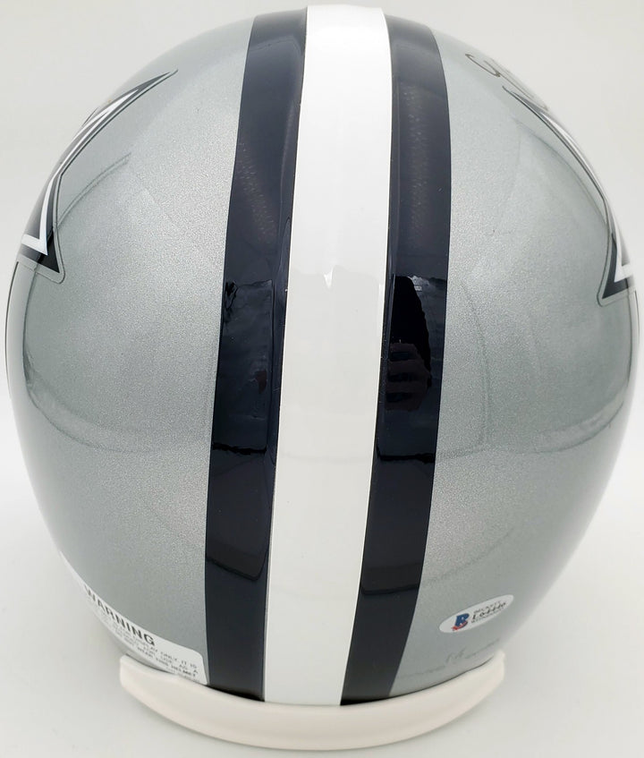 Ezekiel Elliott Signed Dallas Cowboys Full Size Replica Helmet Beckett BAS