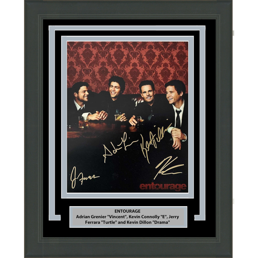 Framed Autographed/Signed Entourage 4x Cast Inscribed 16x20 Photo JSA COA