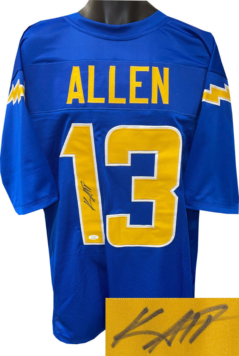 Keenan Allen signed Royal Custom Stitched Pro Style FB Jersey XL - JSA WITNESSED