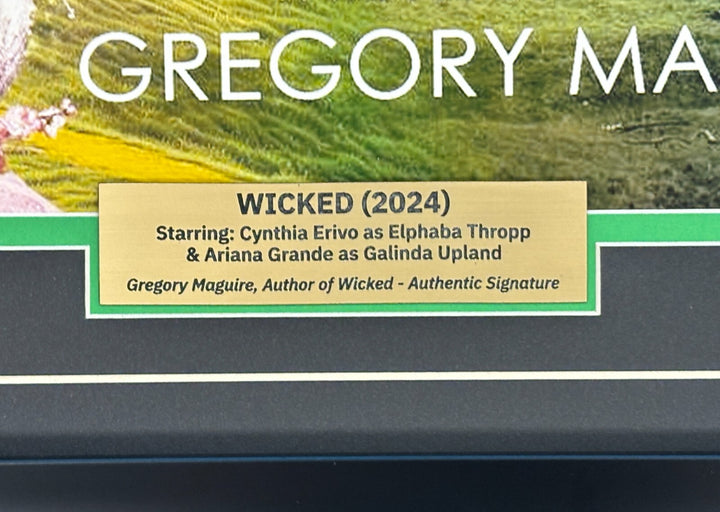 Gregory Maguire Autographed Wicked Book Cover Framed Collage JSA COA Movie Photo