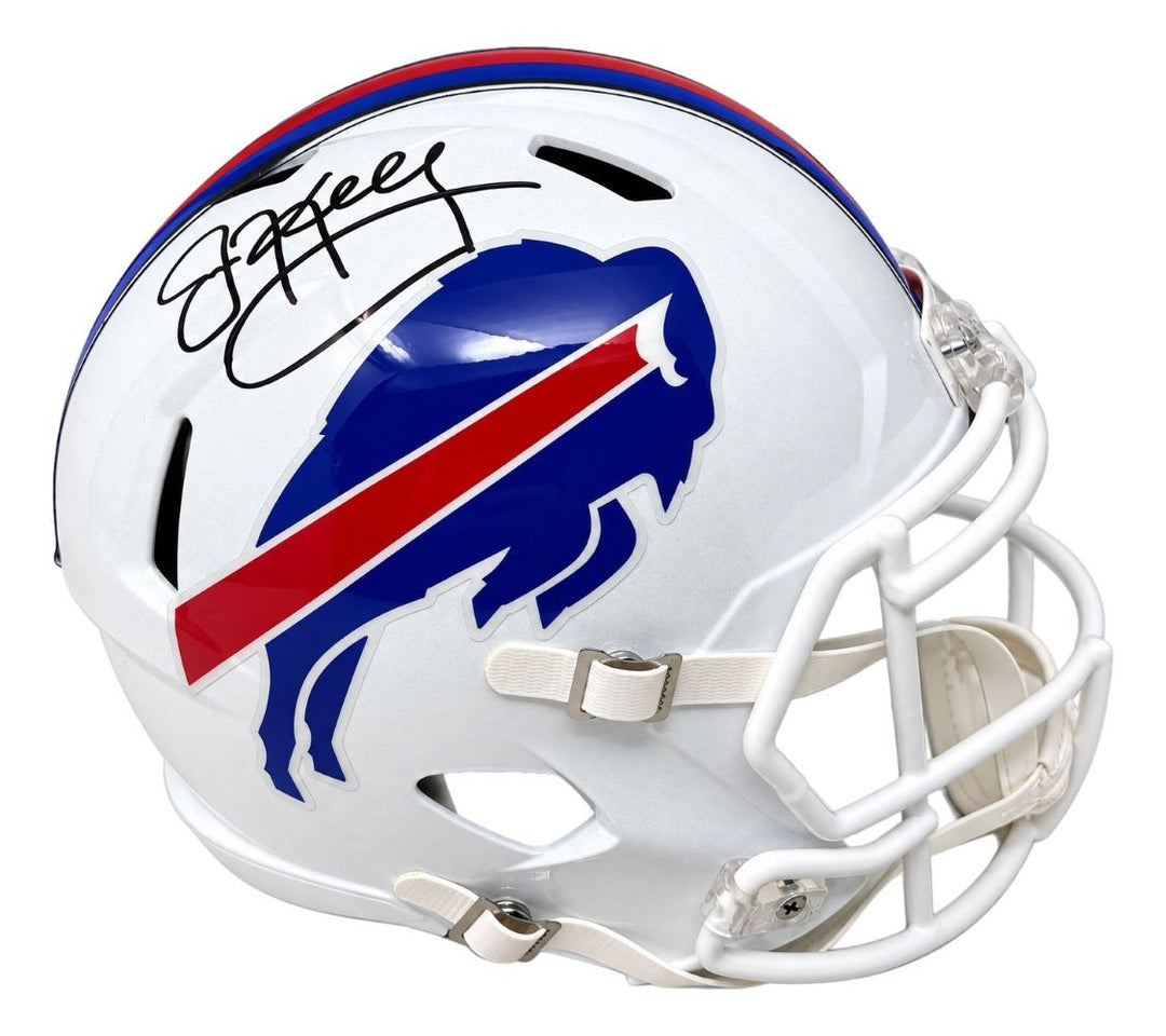 Jim Kelly Signed Buffalo Bills Full Size Replica Helmet JSA QR