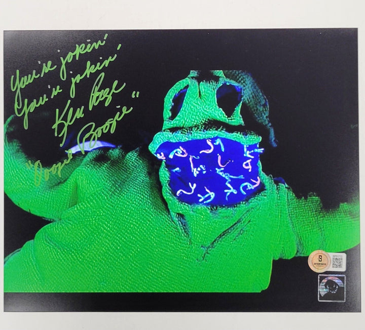 Ken Page signed Oogie Nightmare Before Christmas 8x10 Photo long Inscription BAS