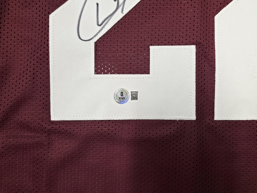 Boston College Eagles Doug Flutie Signed Red Jersey Beckett Witness