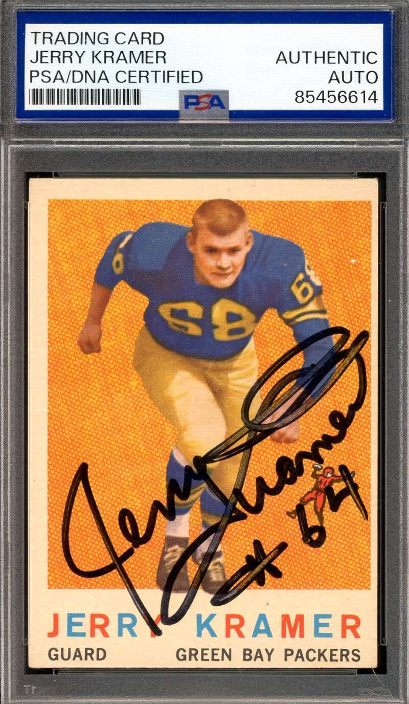 Jerry Kramer PSA DNA Signed 1959 Topps Rookie Autograph