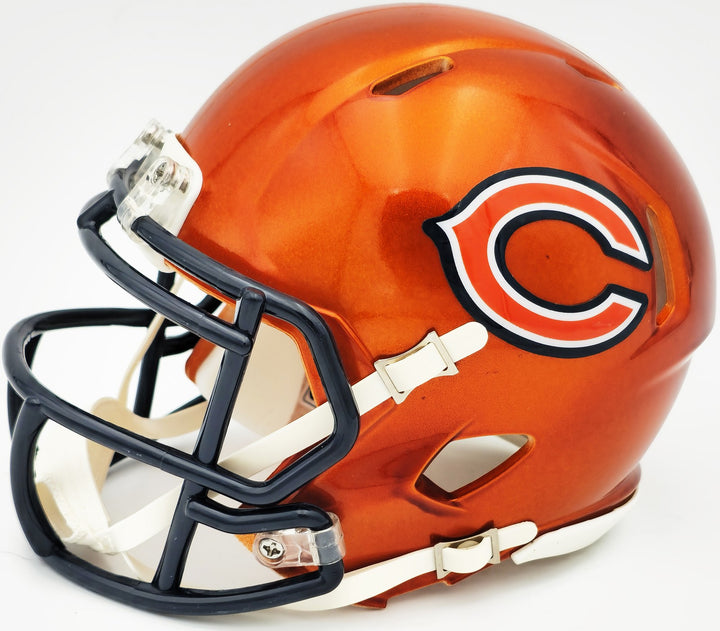 Richard Dent Signed Bears Flash Orange Speed Mini Helmet "HOF 11" Beckett Wit