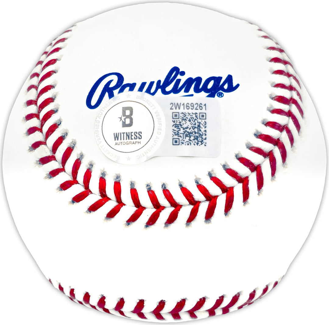 Terry Francona Signed Official HOF Logo Baseball Boston Red Sox Beckett Witness