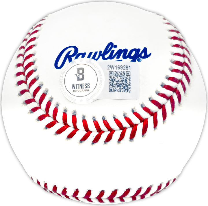 Terry Francona Signed Official HOF Logo Baseball Boston Red Sox Beckett Witness