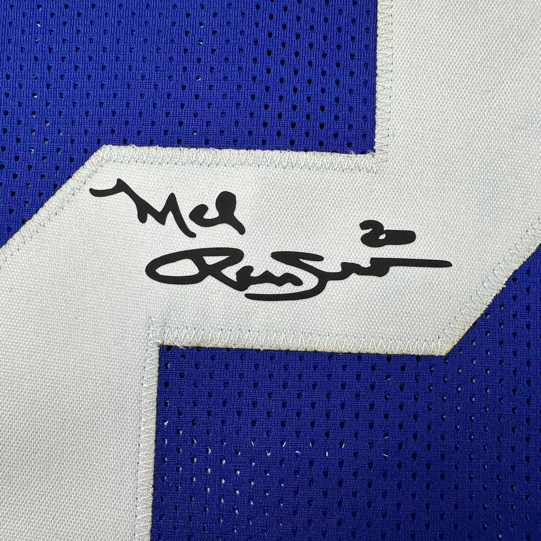 Facsimile Autographed Mel Renfro Dallas Blue Reprint Jersey Size Men's XL