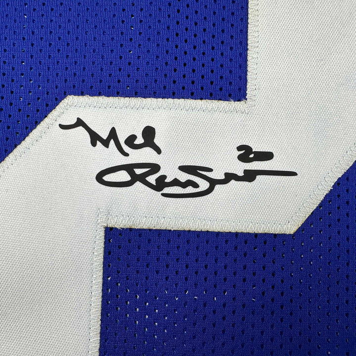Facsimile Autographed Mel Renfro Dallas Blue Reprint Jersey Size Men's XL