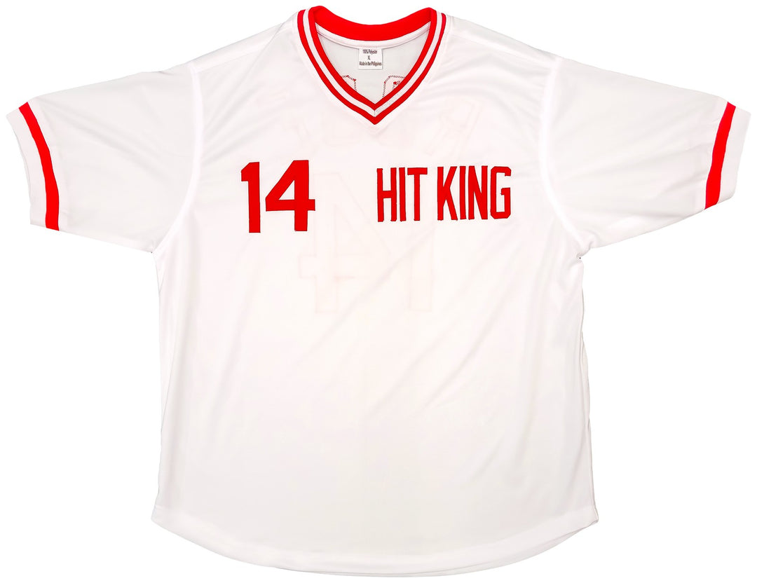 Cincinnati Reds Pete Rose Autographed Signed White Jersey JSA