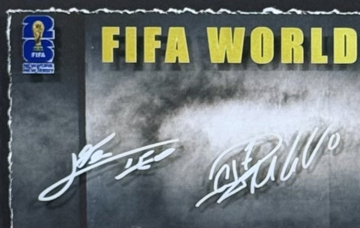 FIFA World Cup 2026 Framed 3D Photo Shadowbox Messi Ronaldo Vinicius Jr Mbappe