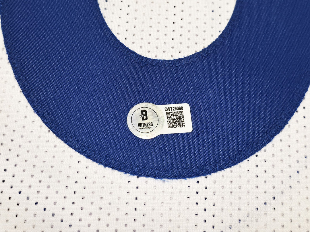Los Angeles Rams Jared Verse Signed White Jersey Beckett Witness