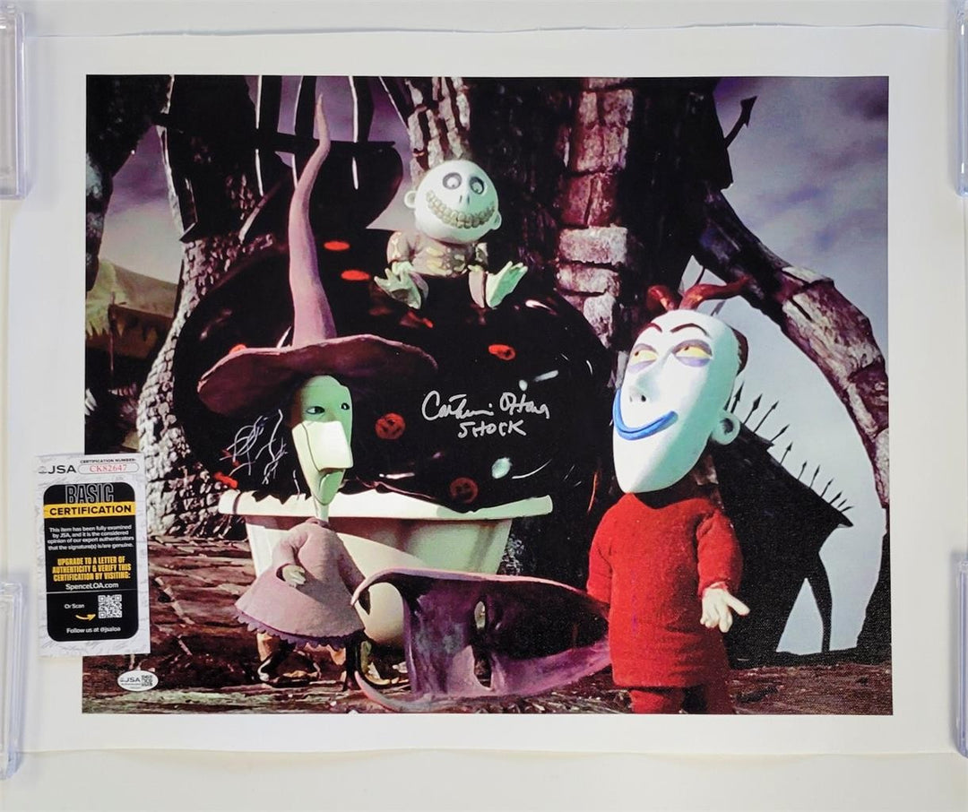 Catherine O'Hara signed Shock Nightmare Before Christmas 16x20 Canvas Photo JSA