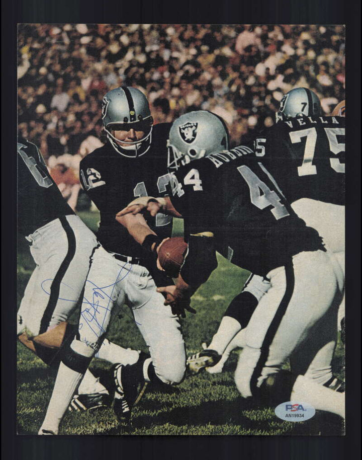 Ken Stabler PSA DNA Signed  8x10 Vinatge Photograph Autograph Raiders 70`s
