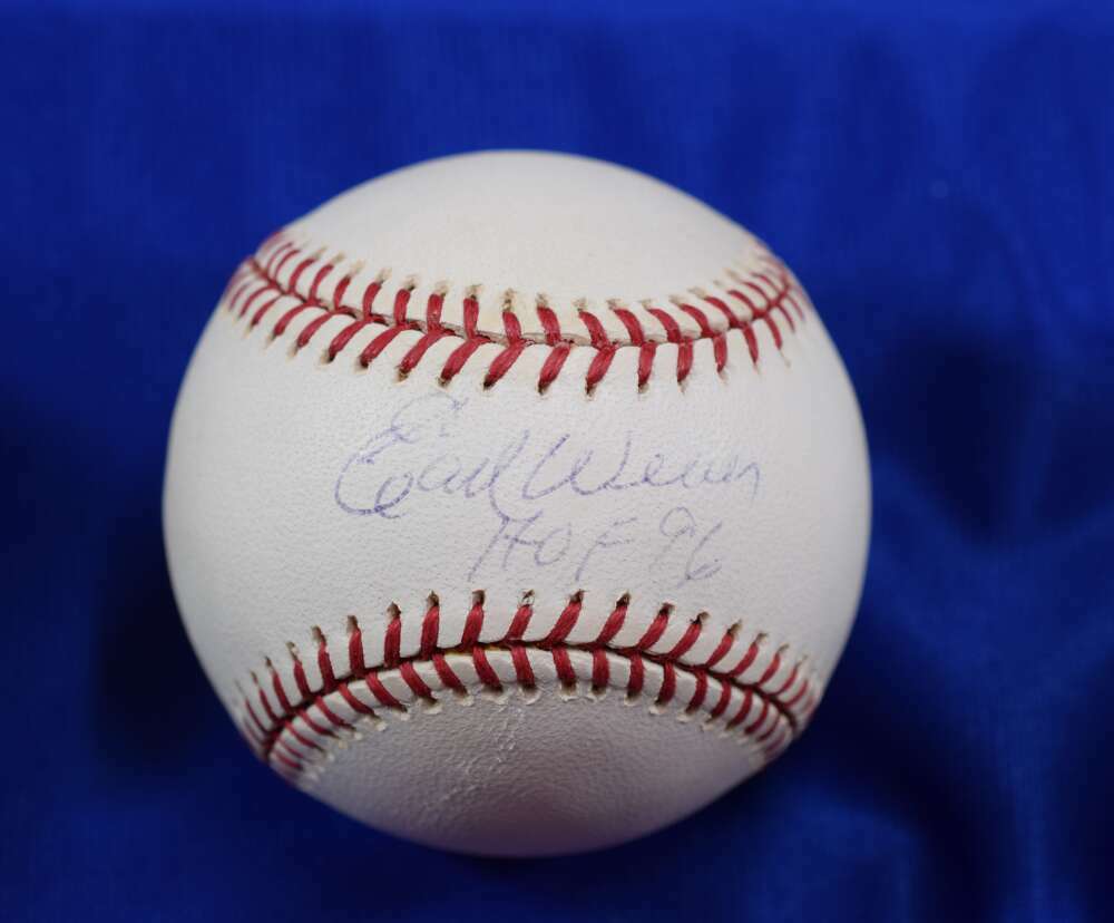 Earl Weaver HOF 96 PSA DNA Coa Autograph Major League OML Signed Baseball