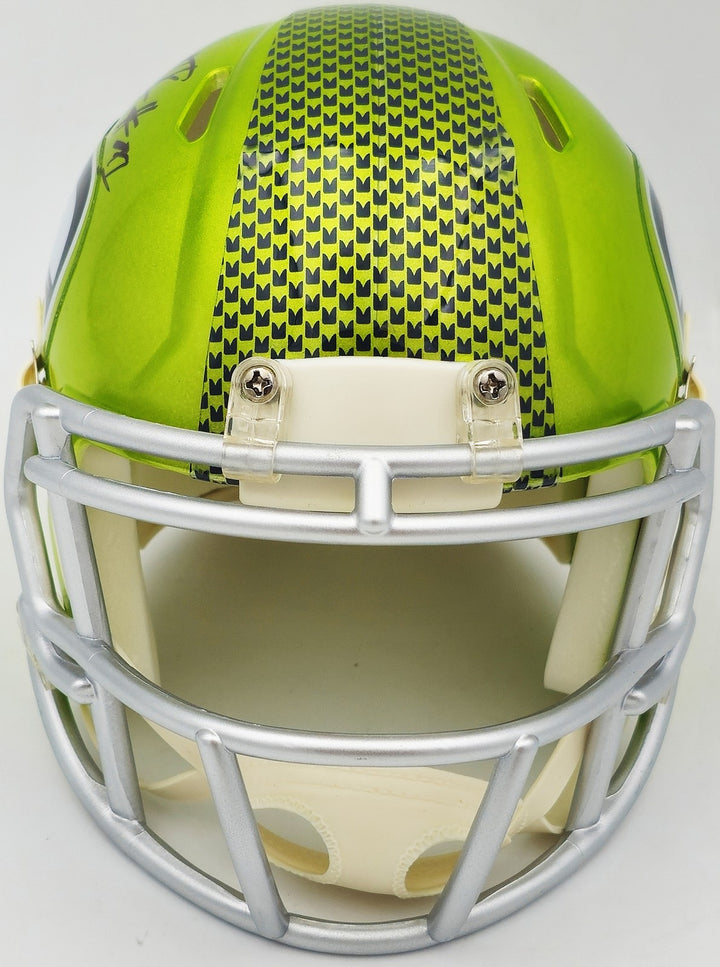 Byron Murphy II Signed Seattle Seahawks Flash Green Speed Mini Helmet MCS Holo