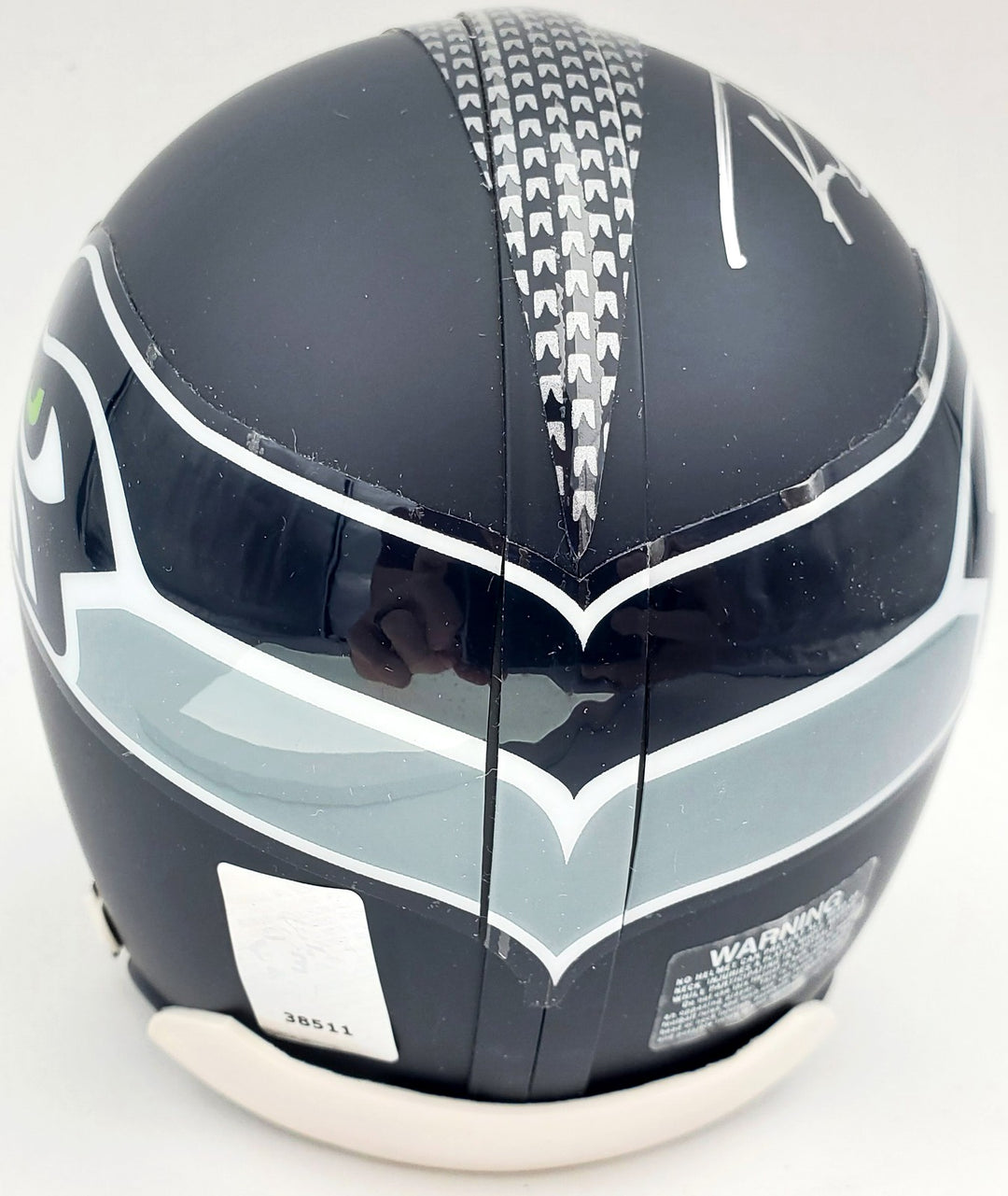Russell Wilson Autographed Signed Seattle Seahawks Mini Helmet In Silver RW Holo