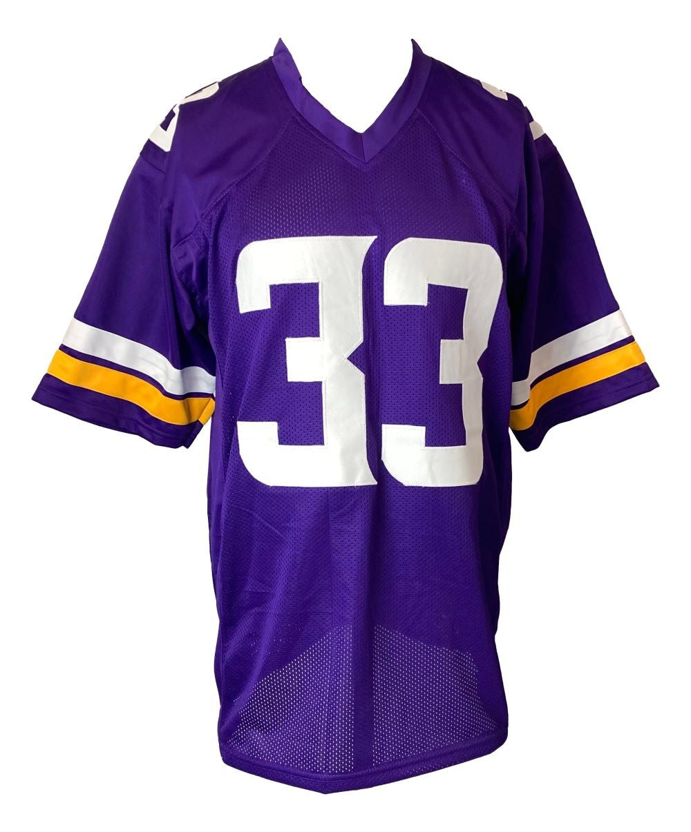 Aaron Jones Minnesota Signed Autographed Purple Football Jersey BAS ITP